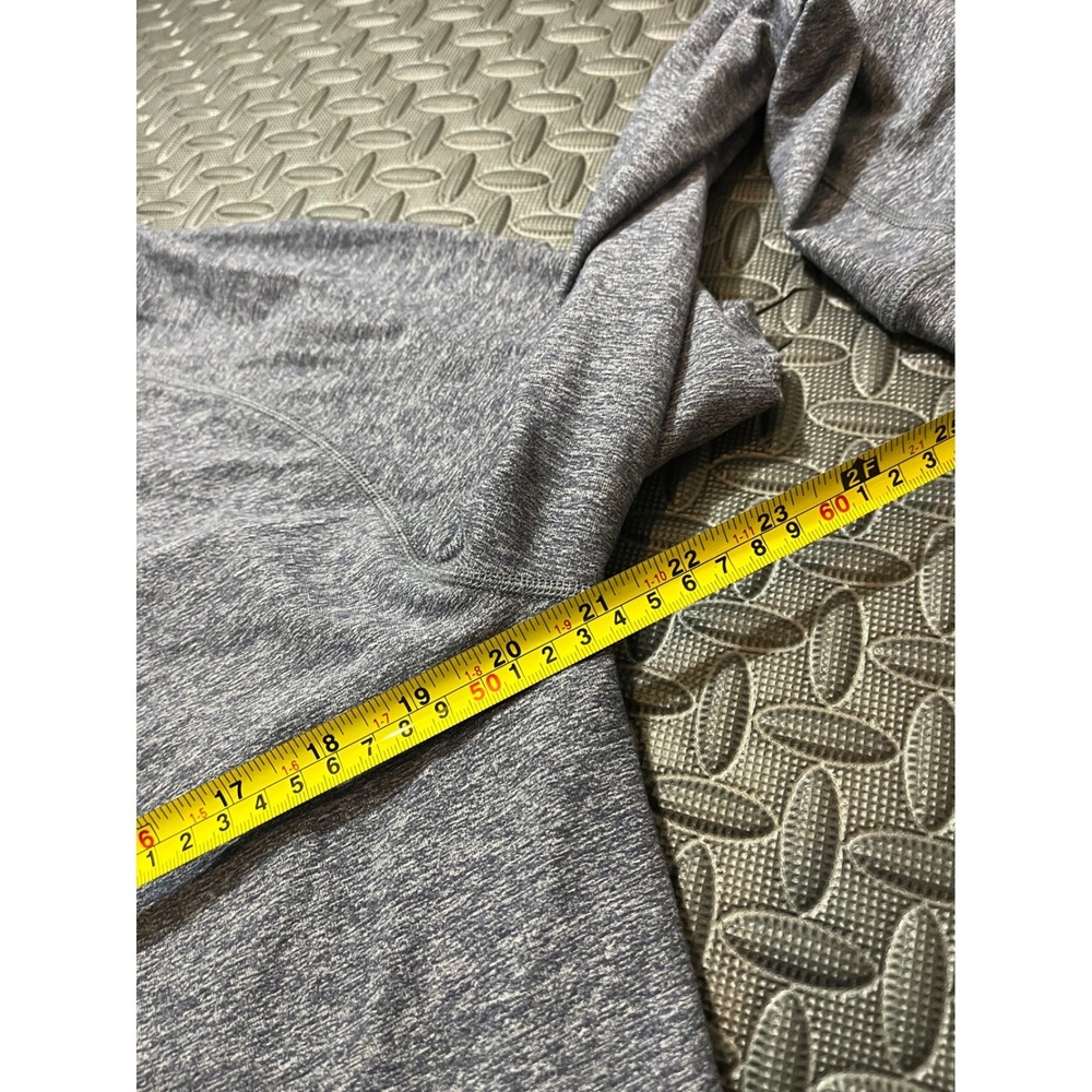 Lululemon Mens Surge 1/2 Zip Blue Gray Quarter Zip Pullover Fits Large Size - Picture 7 of 8